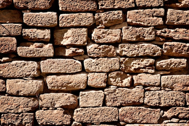 Starożytna tekstura kamiennego muru
