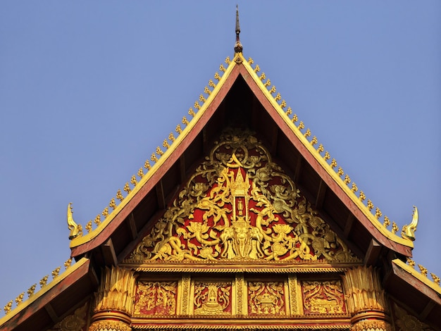 Starożytna Wat w Vientiane Laos