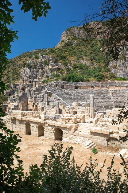 Starożytne groby skalne w Myra, Demre, Turcja