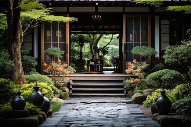 Starożytne japońskie tradycyjne pomysły na dekorację wejścia do domu