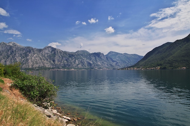 Starożytne miasto Perast na wybrzeżu Adriatyku, Czarnogóra