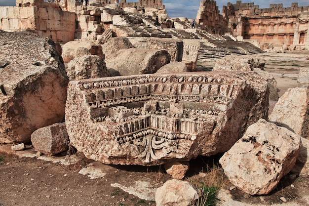 Zdjęcie starożytne ruiny baalbek