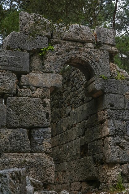 Starożytne ruiny Phaselis w Turcji Kemer Antalya