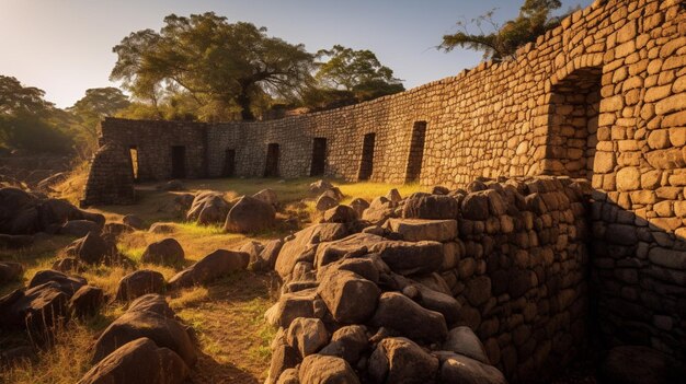 Starożytne ruiny Wielkiego Zimbabwe