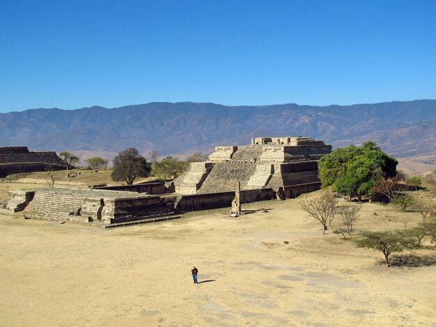 Starożytne ruiny Zapotec Monte Alban Meksyk