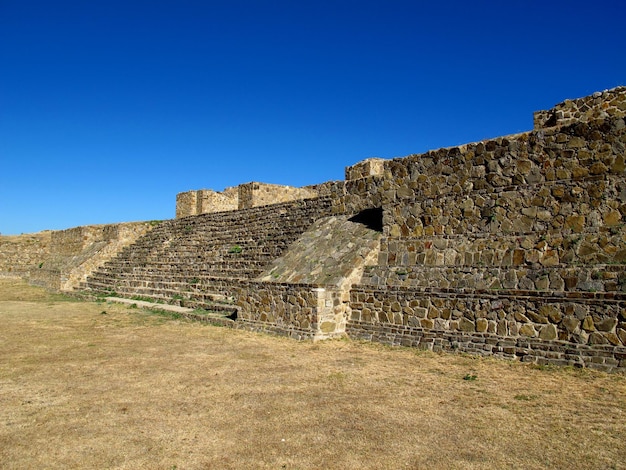 Starożytne ruiny Zapotec Monte Alban Meksyk