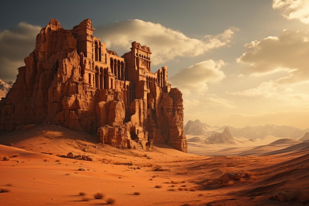 Starożytne świątynie na pustyni