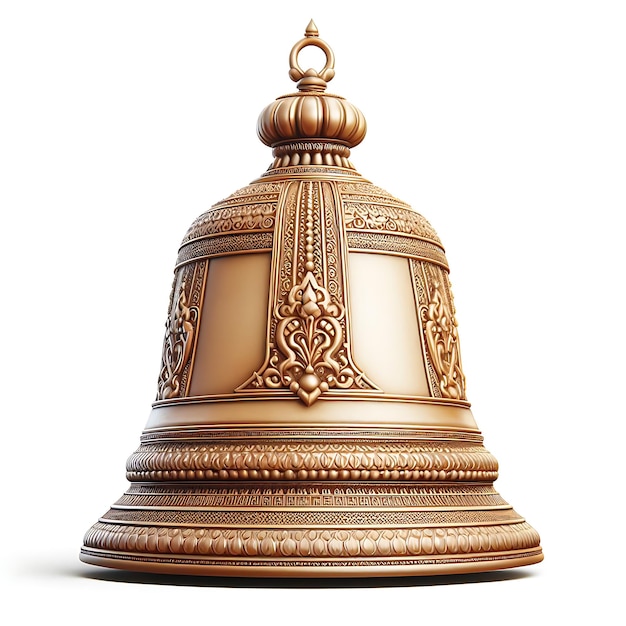 Starożytny indyjski dzwonek o skomplikowanym wzorze