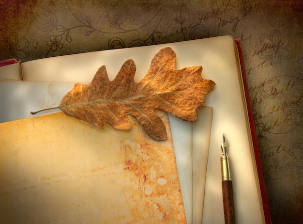 Starożytny papier kwiatowy z zdjęciem