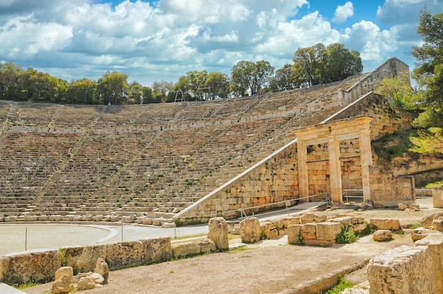 Starożytny teatr grecki w Epidavros Peloponez