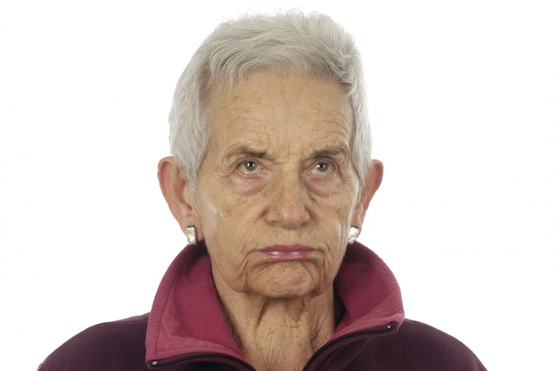 Starsza kobieta gniewu