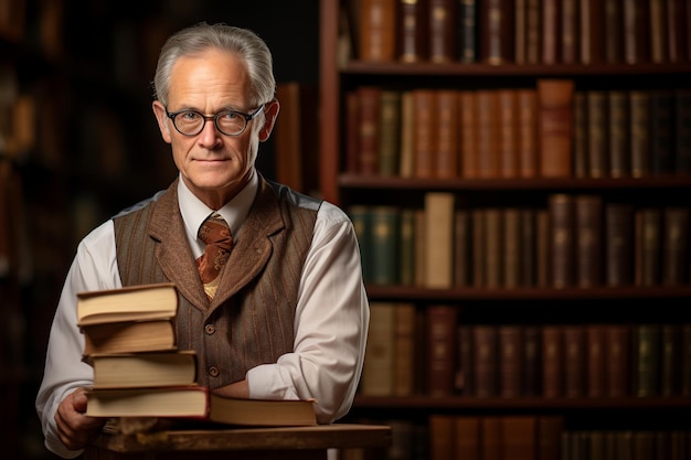 Starszy bibliotekarz Strażnik Wiecznych Opowieści Pośród Mahogany