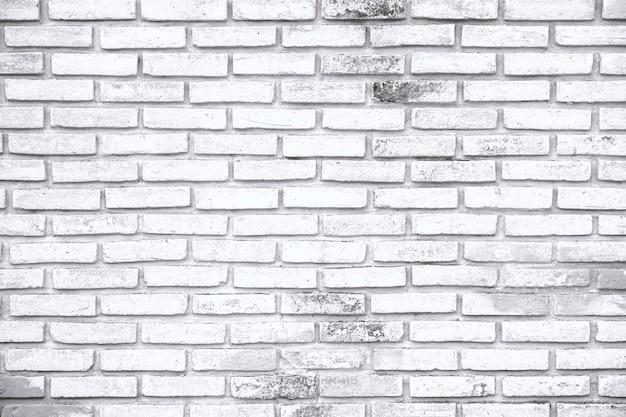 stary biały ceglany mur tekstury tła do projektowania