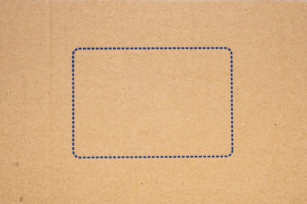 Stary brązowy karton tekstury papieru z niebieskim tle ramki
