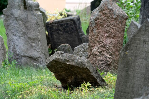 Zdjęcie stary cmentarz żydowski w pradze