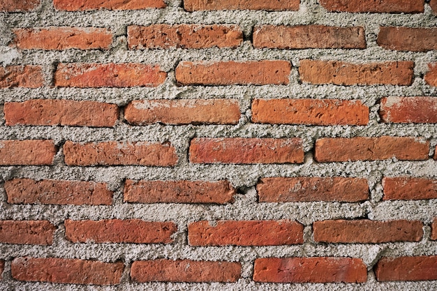 Stary czerwony mur z cegły tekstury tła