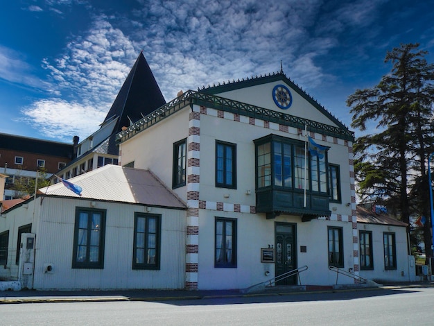 Zdjęcie stary dom rządu tierra del fuego