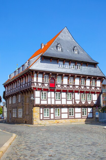 Stary dom z muru pruskiego w Goslar, Niemcy