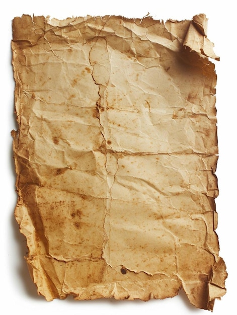 stary kawałek papieru z dziurą w środku