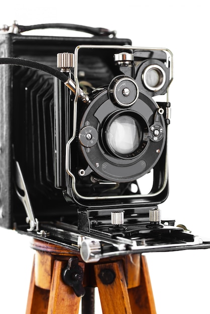 Stary mechaniczny aparat fotograficzny