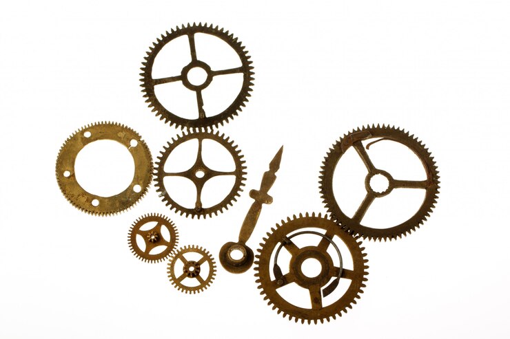 Zdjęcie stary mechanizm zegarowy