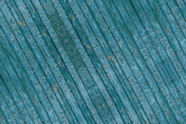 Stary niebieski tekstury drewna ogrodzenia
