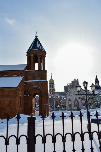 Stary Piękny Kościół Zimą