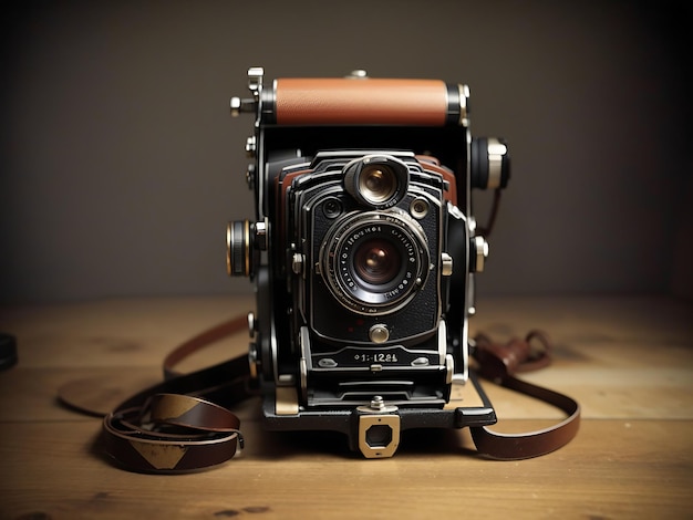 Stary zabytkowy aparat i rolka do zdjęć