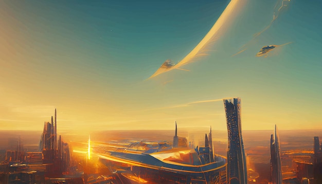 Statek kosmiczny aż po futurystyczną fraktalną architekturę miasta