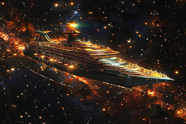 statek kosmiczny z gwiazdą na szczycie