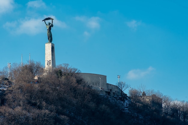 Statua Wolności na Wzgórzu Gellrt Budapeszt Węgry