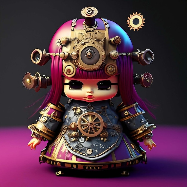steampunkowa lalka japońska