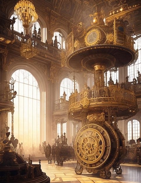 Steampunkowa sala balowa Versailles