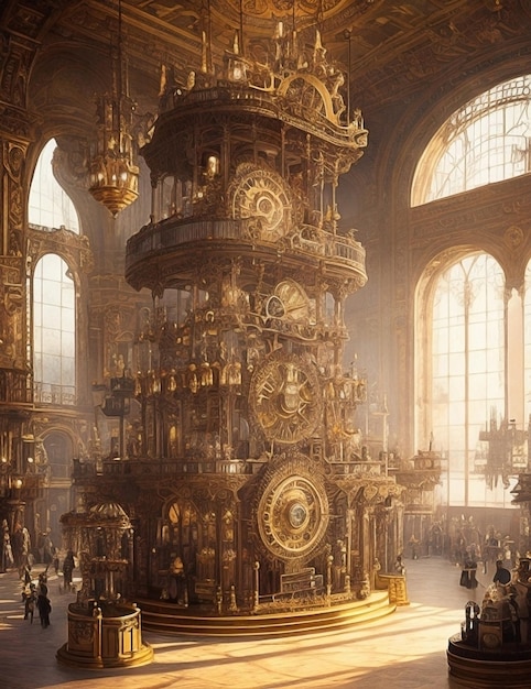 Steampunkowa sala balowa Versailles