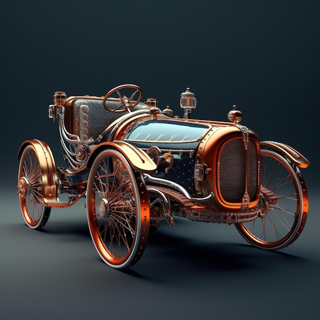 steampunkowy samochód