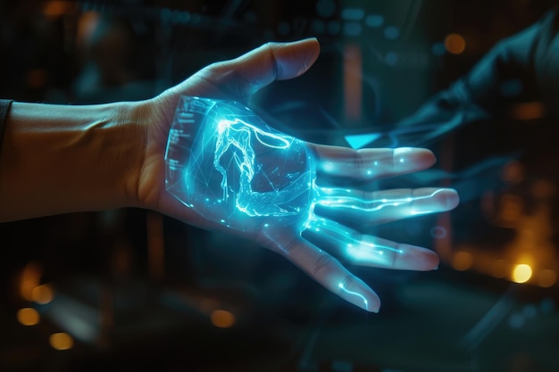 sterowanie hologramem za pomocą gestów przyszłe technologie