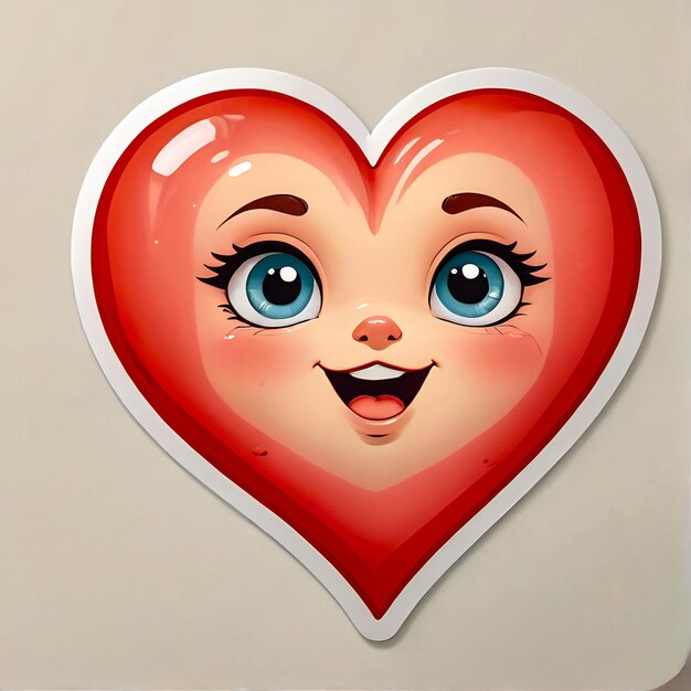 Zdjęcie stickery serca 3d