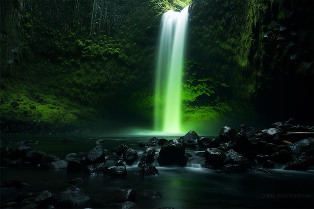 Stirling Falls w Milford Sound w Nowej Zelandii