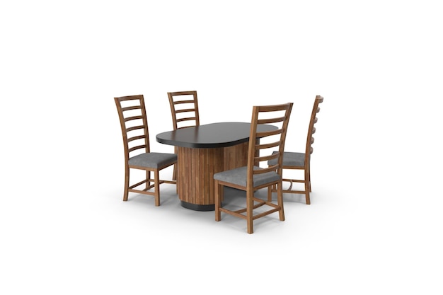 Zdjęcie stół z krzesłem