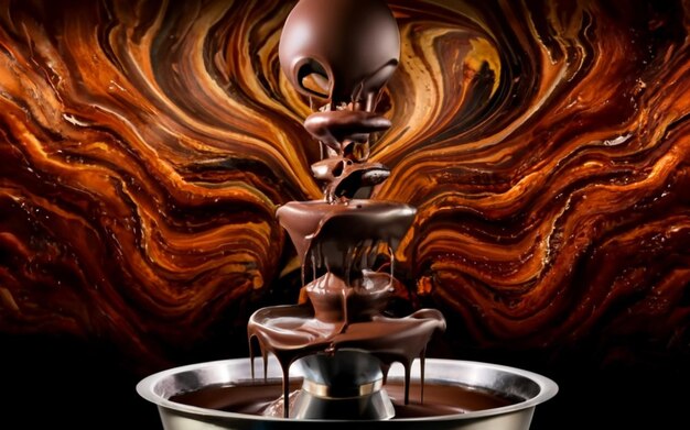 Zdjęcie stół z mnóstwem czekolad i tabliczką z napisem światowy dzień czekolady