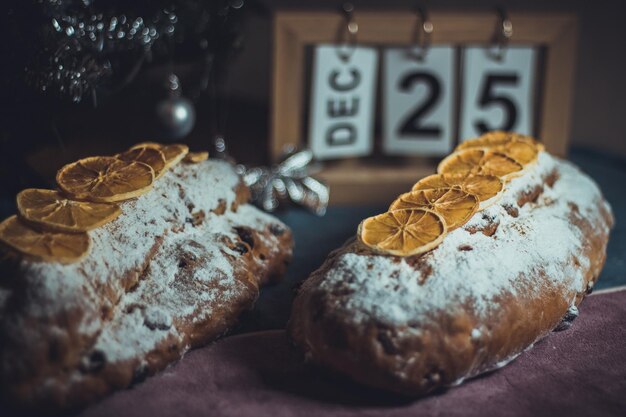 Zdjęcie stollen świąteczny