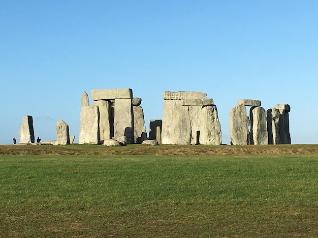 Zdjęcie stonehenge na czystym niebie