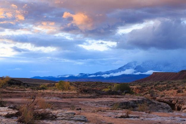 Storm Clouds W Południowym Utah