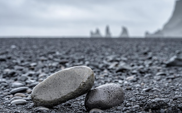 Stos kamienia na plaży