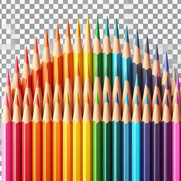 stos kolorowych ołówków o różnych kolorach
