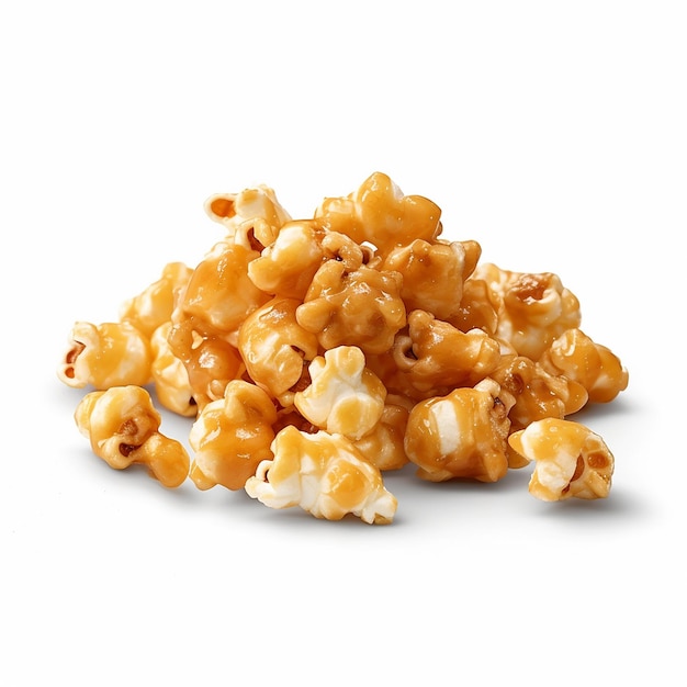 Stos popcornu ze słowem popcorn
