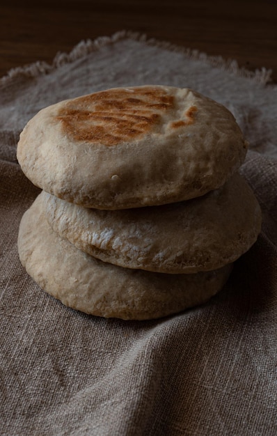 Stos Portugalskich Pieczywa Bolo Do Caco