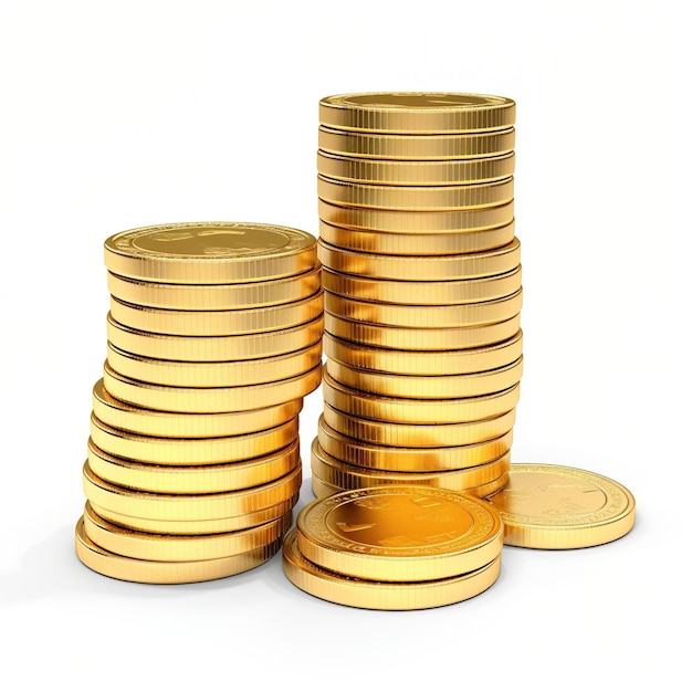 Stosy złotych monet