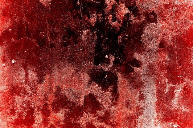 Straszna krwawa ściana biała ściana z rozpryskami krwi na tle halloween