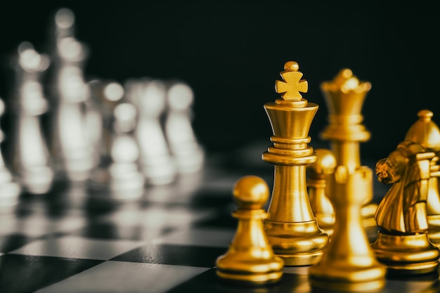 Strategia szachy bitwy Wyzwanie wywiad gra na szachownicy.